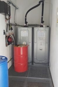 Cuarto eléctrico maquinaria merieólisis